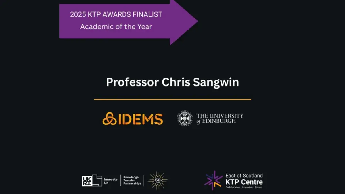 Graphic that reads 'Professor Chris Sangwin'
