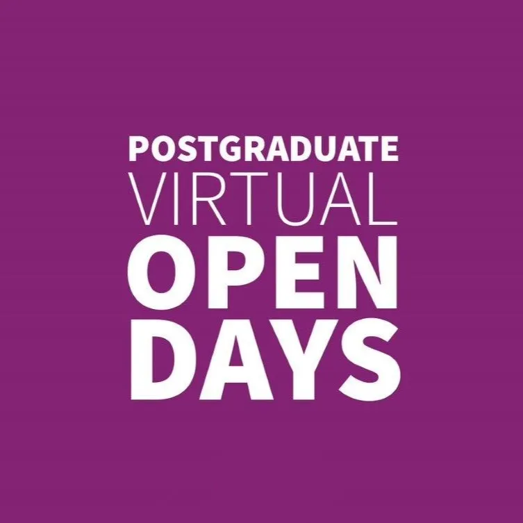 Postgraduate Virtual Open Days logo