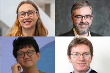 Professional headshots of Ruth, Miguel, Minhyong and Chris