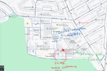 King's Buildings map