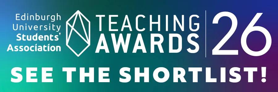 Graphic reading 'Teaching Awards 26' - for illustration only